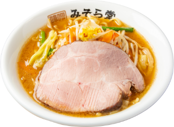 厚切りレアステーキ味噌ラーメン